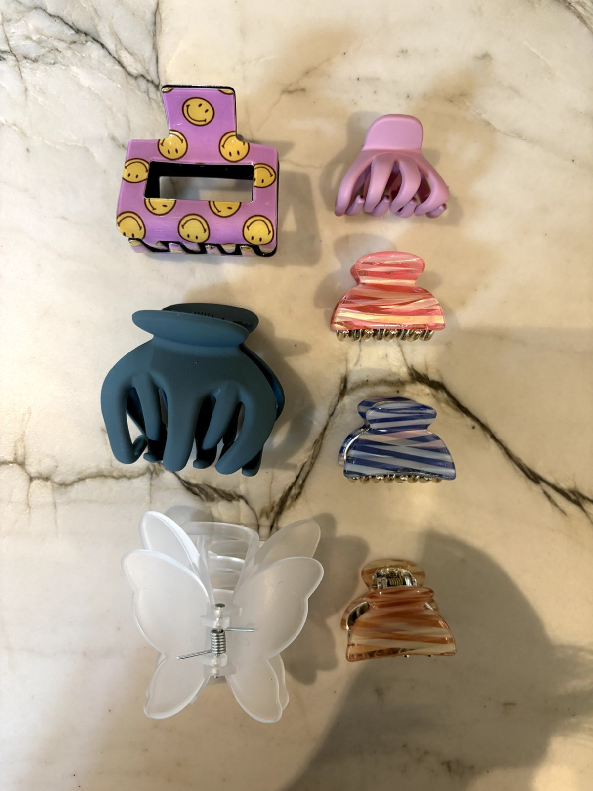 Bundle of 7 Hair Clips