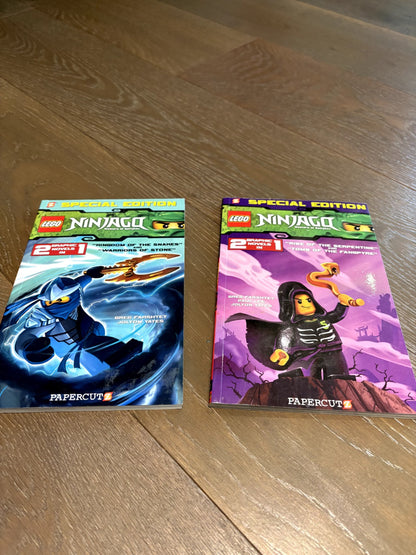 VGUC - Bundle of 2 Ninjago Graphic Novel Books for ages 8-11