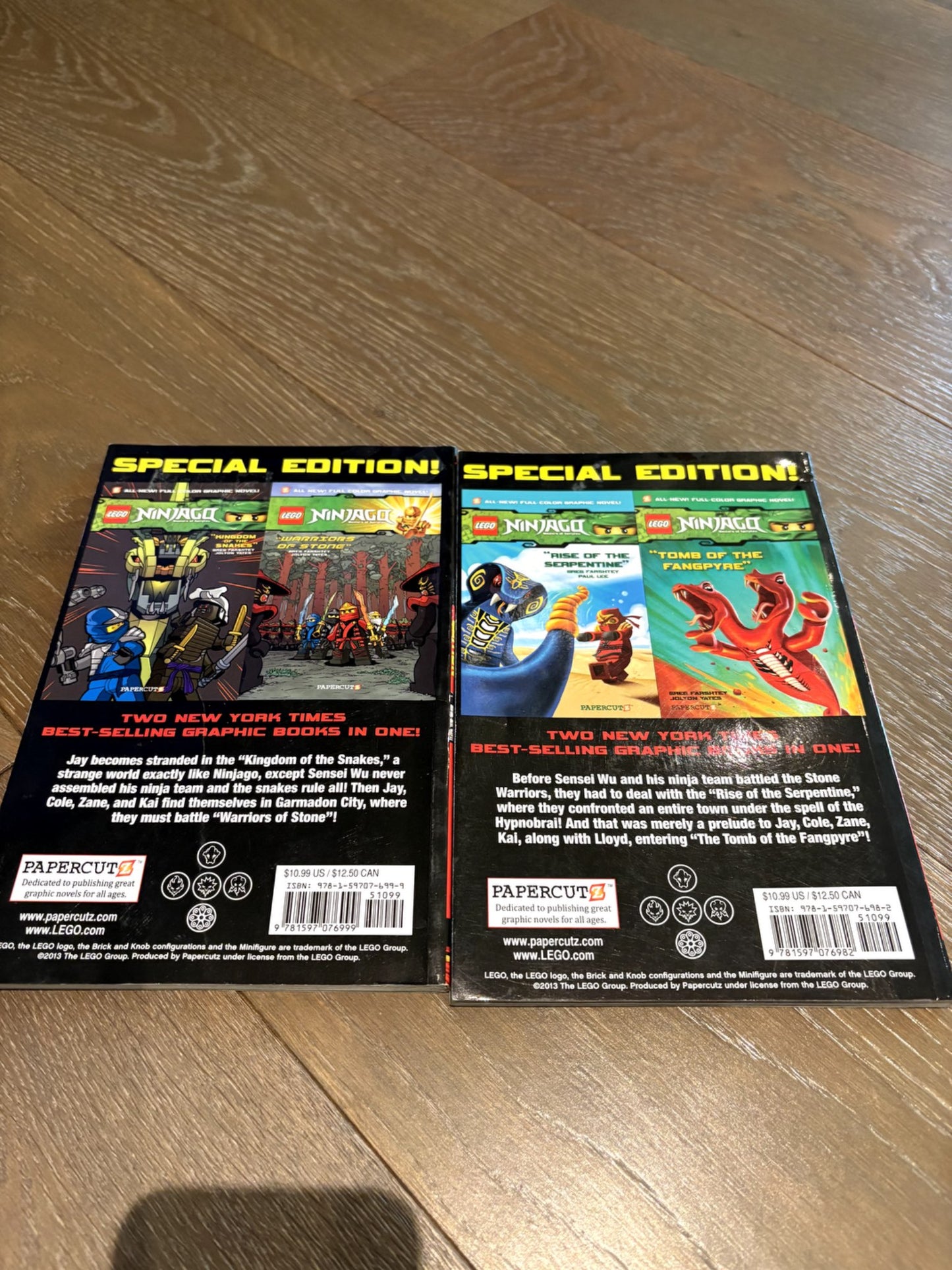 VGUC - Bundle of 2 Ninjago Graphic Novel Books for ages 8-11