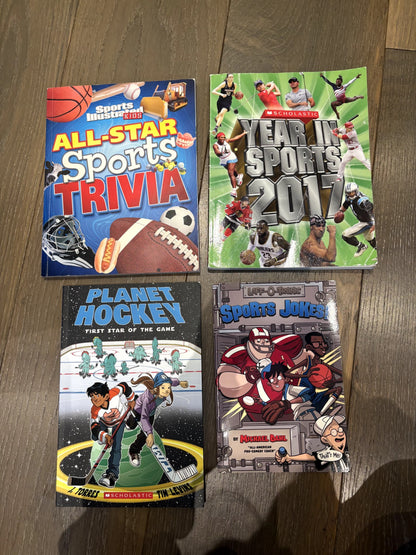 GUC - Bundle of 4 Sports Themed Books for ages  8-13