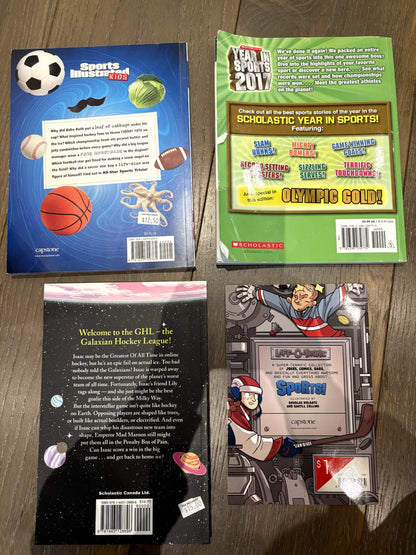 GUC - Bundle of 4 Sports Themed Books for ages  8-13