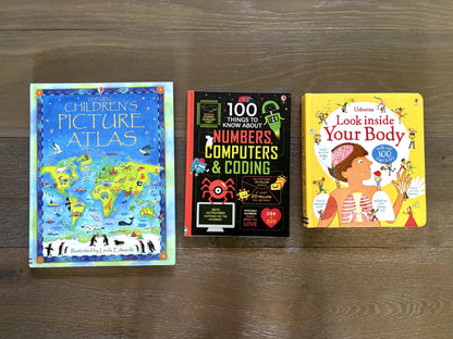 VGUC - Bundle of 3 hardcover Usborne Educational Books for ages 7-11