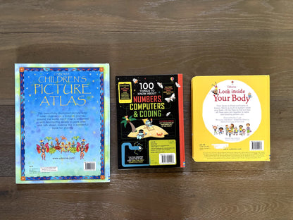 VGUC - Bundle of 3 hardcover Usborne Educational Books for ages 7-11