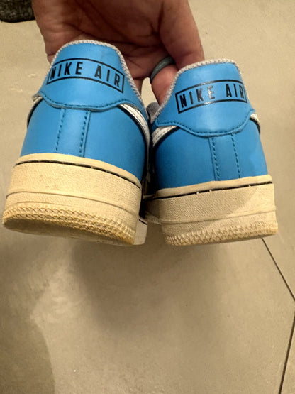 VGUC Air Force 1 LV8 2 GS 'Black Light Current Blue' Sneakers US Size 5Y, Shoes 5 (Big Kids:8–12yr)