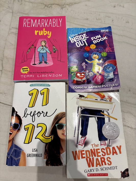 Bundle of 4 Youth (ages 10-12) Books GUC-VGUC