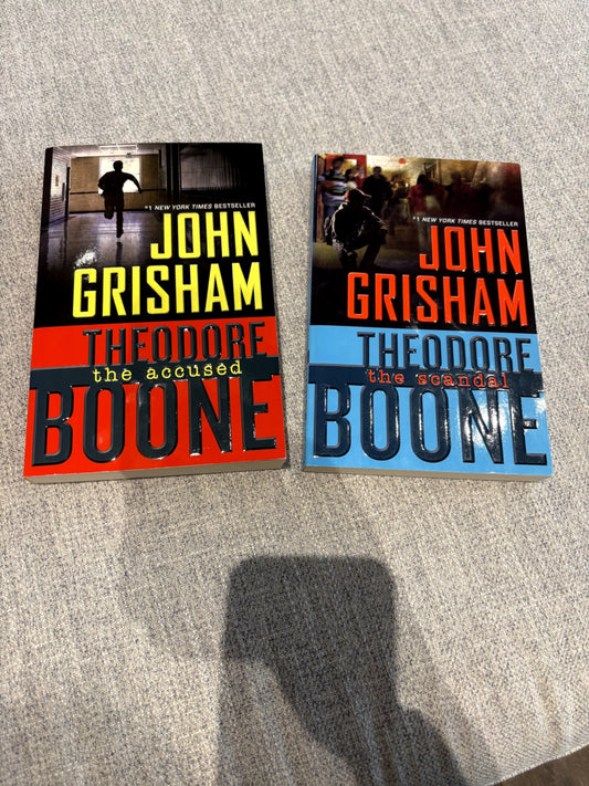 VGUC Bundle of 2 - Theodore Boone Series by John Grishham- Ages 9-13 770L (Lexile)