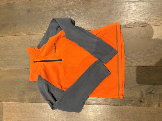 VGUC Orange/Grey Columbia Sportswear Company Fleece , Kids 7 & 8 (small)