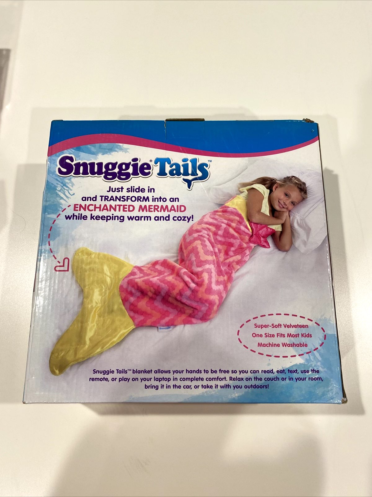 VGUC Snuggie Tails - Mermaid Tail Soft Cuddly Blanket