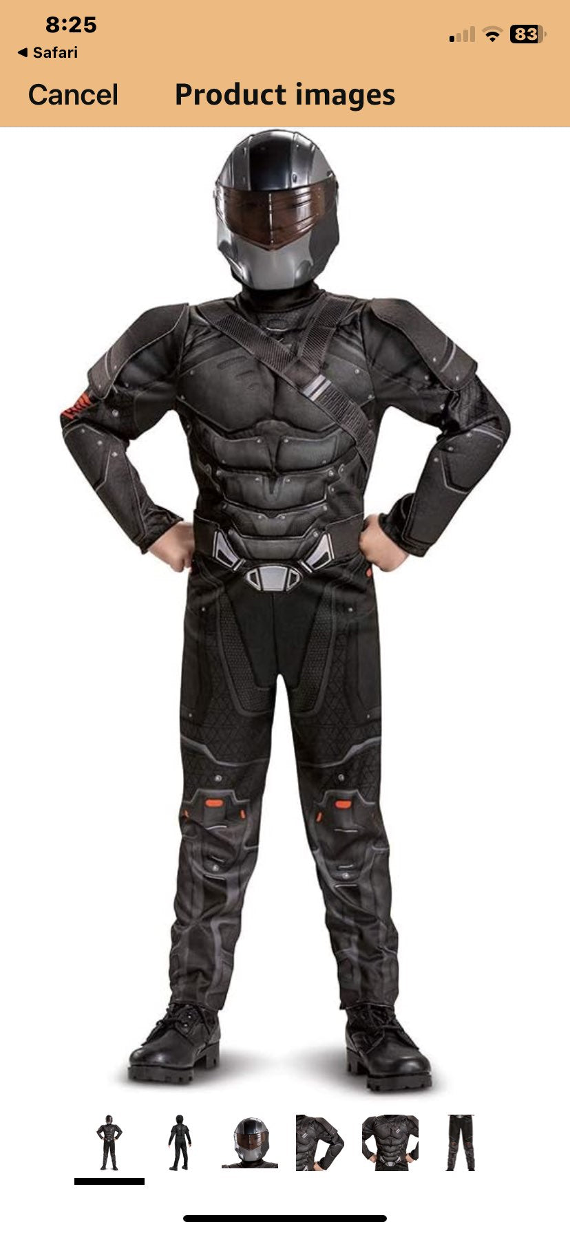 G .I. Joe Snake Eyes Costume, Kids 10