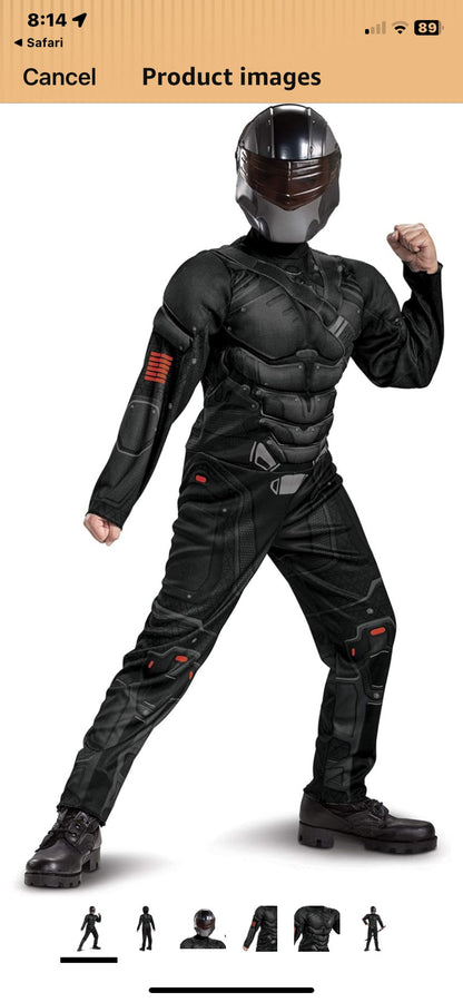 G .I. Joe Snake Eyes Costume, Kids 10