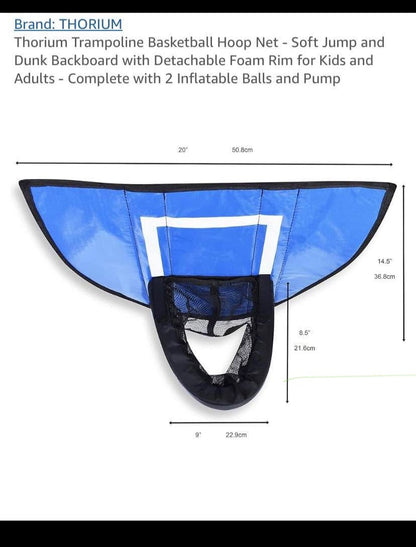 Trampoline Basketball Net
