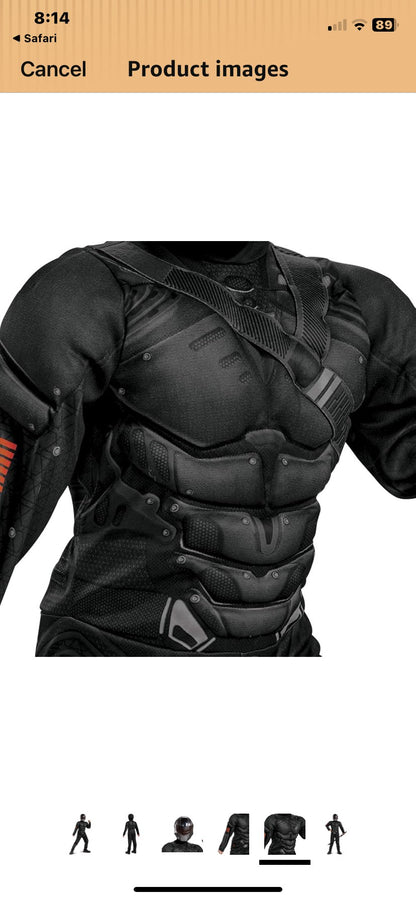 G.I.Joe Snake Eyes Costume , Kids 7