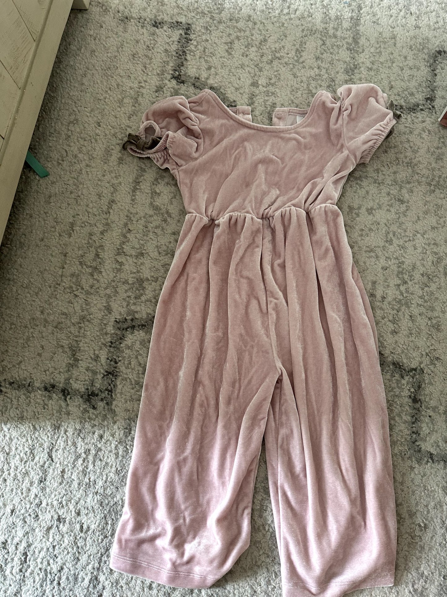 Pink Velvet Toddler Girls One Piece - Gap 3T, Kids 4/4T