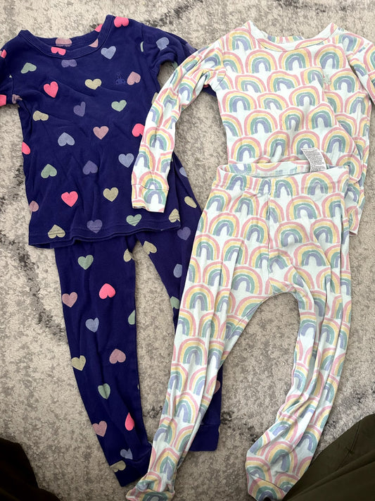Gap Girls 2 Sets of Pajamas - 4Y, Kids 4/4T