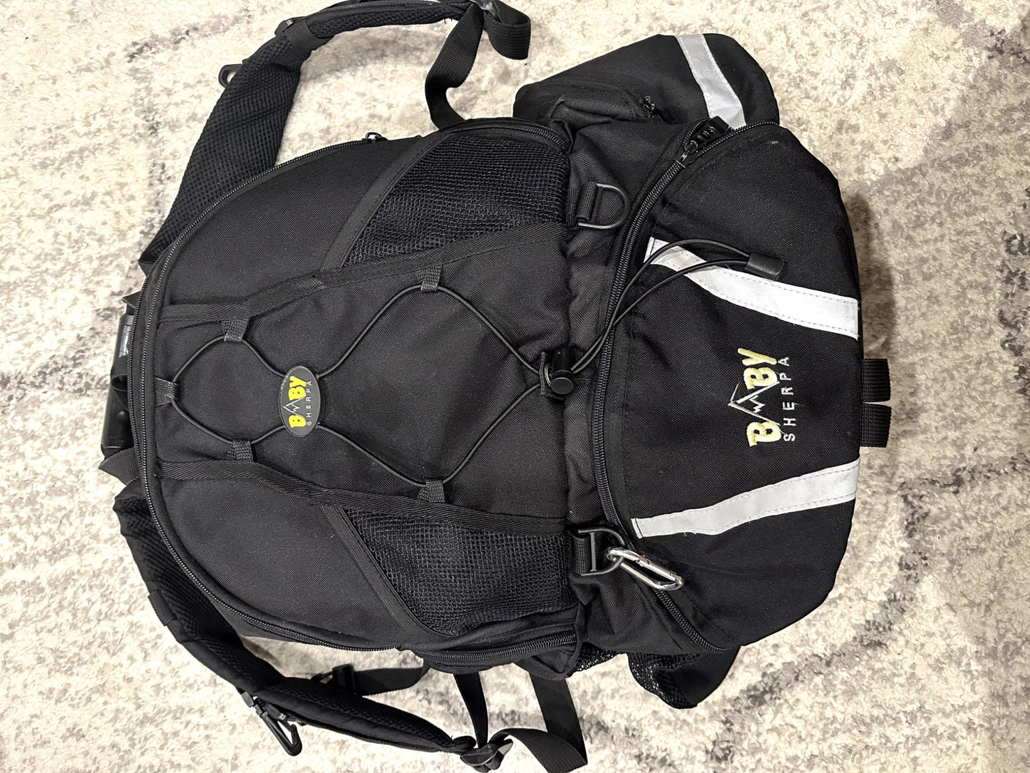 Baby Sherpa Diaper Backpack - Black