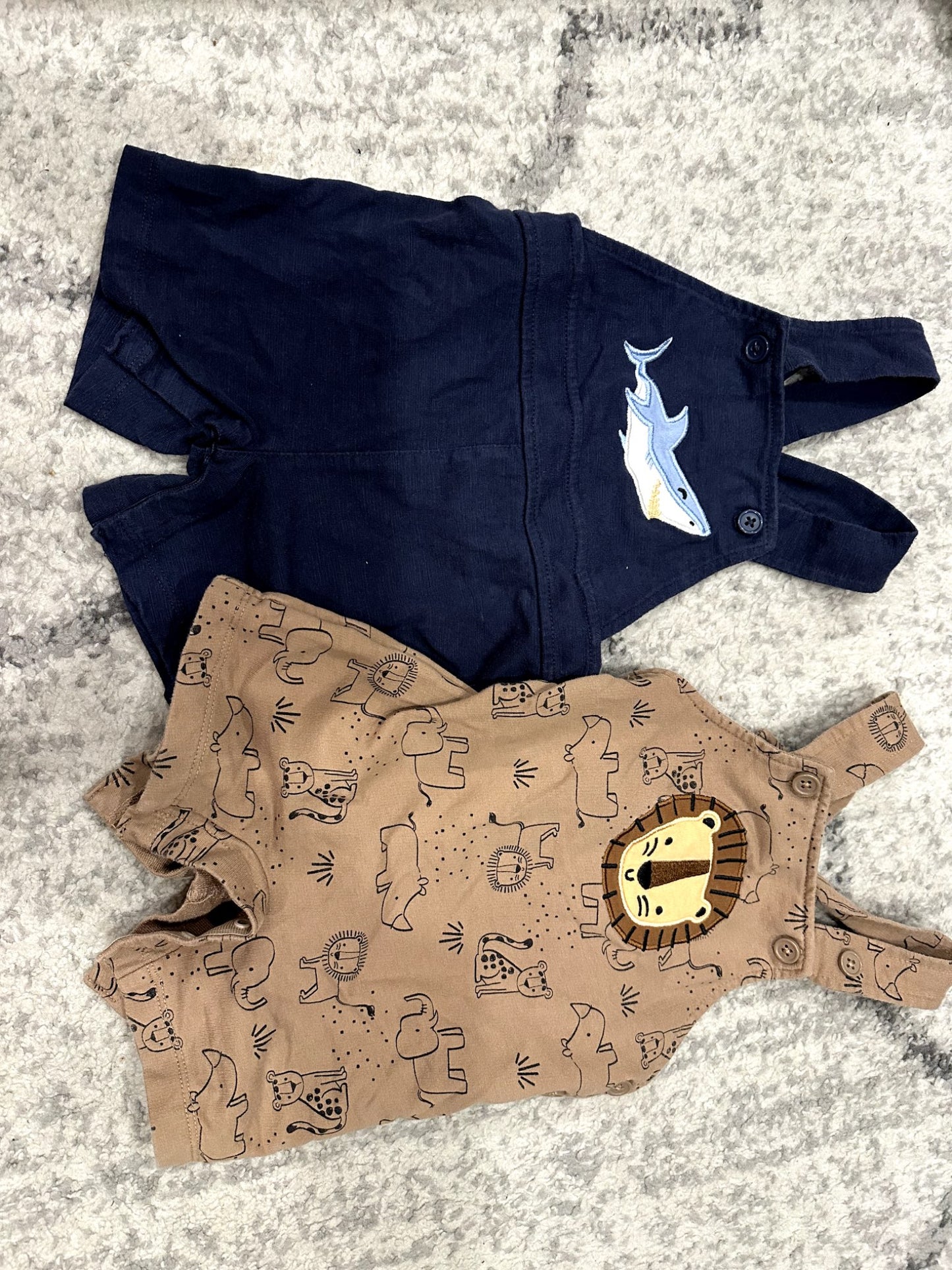Pekkle 12M Baby Boys Romper Overalls (2), Kids 12 Month (9-12M)