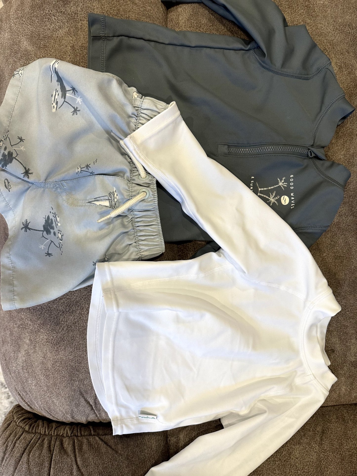 Boys Swim Gear 12M (Carters + Green Sprout), Kids 12 Month (9-12M)