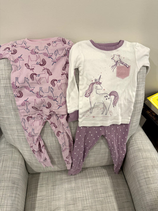 Long Sleeve PJ Set, Pink and Purple, Carters, 2T, Kids 2T