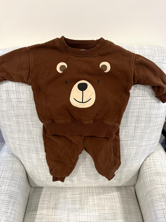 Bear Sweatsuit, The Littlest, 6-12M, Kids 12 Month (9-12M)
