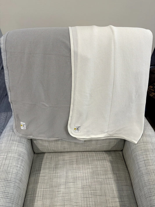 Waffle Swaddle Blankets (2), Rise Little Earthling, 0-3 Months (Newborn)