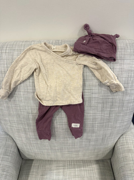 Newborn Purple Outfit Set, Konfo & Tralala, N, Kids Newborn