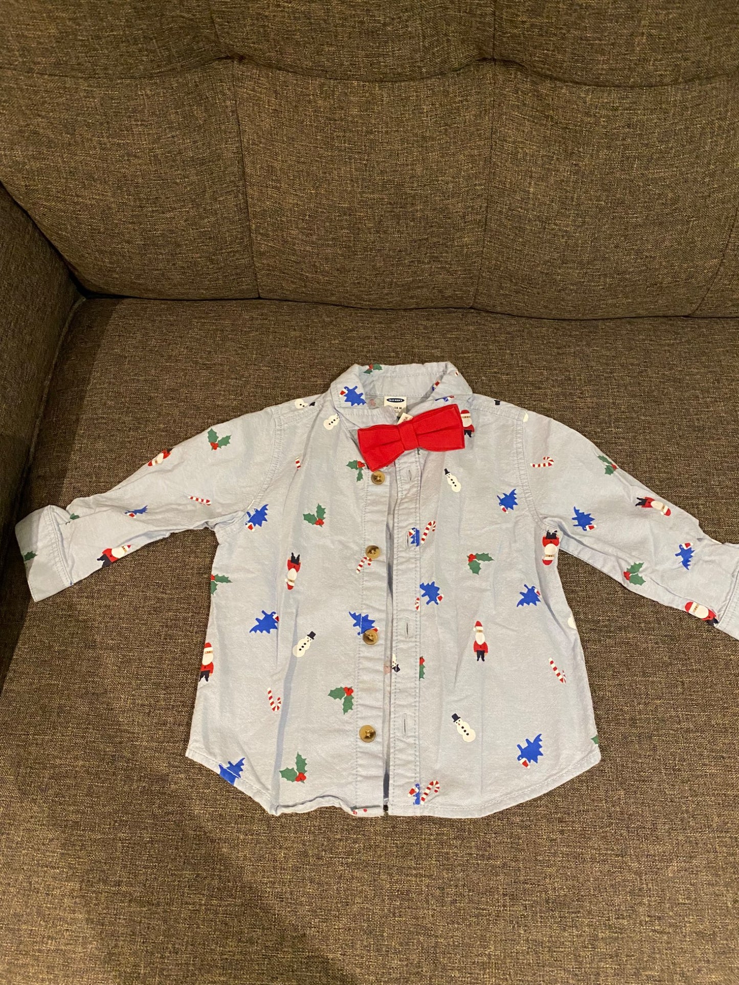 12 to 18 months toddler boy Christmas/Holiday outfit, Kids 18 Month (12-18M)