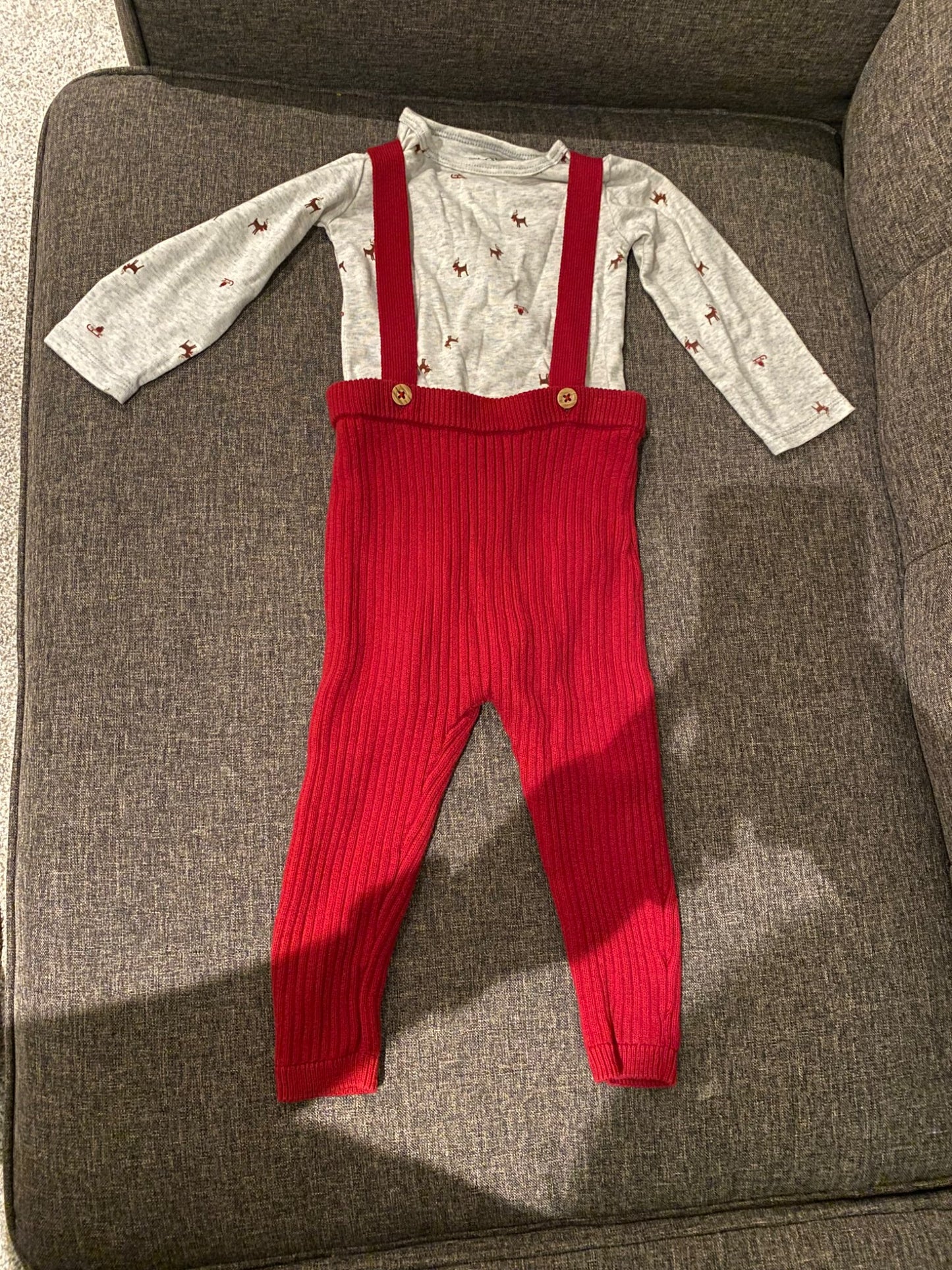 12 to 18 months toddler boy Christmas/Holiday outfit, Kids 18 Month (12-18M)