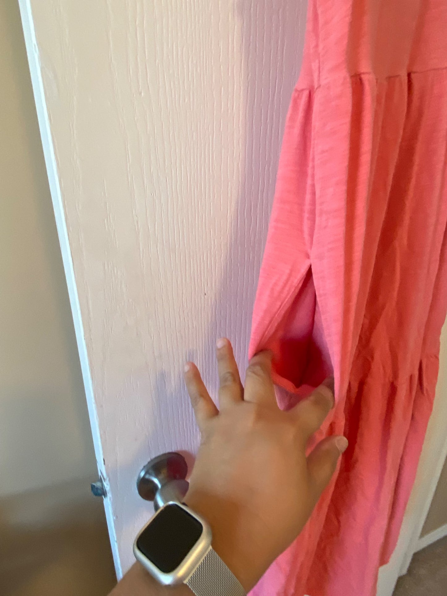 Maternity dress size M pink, Maternity M (8-10)