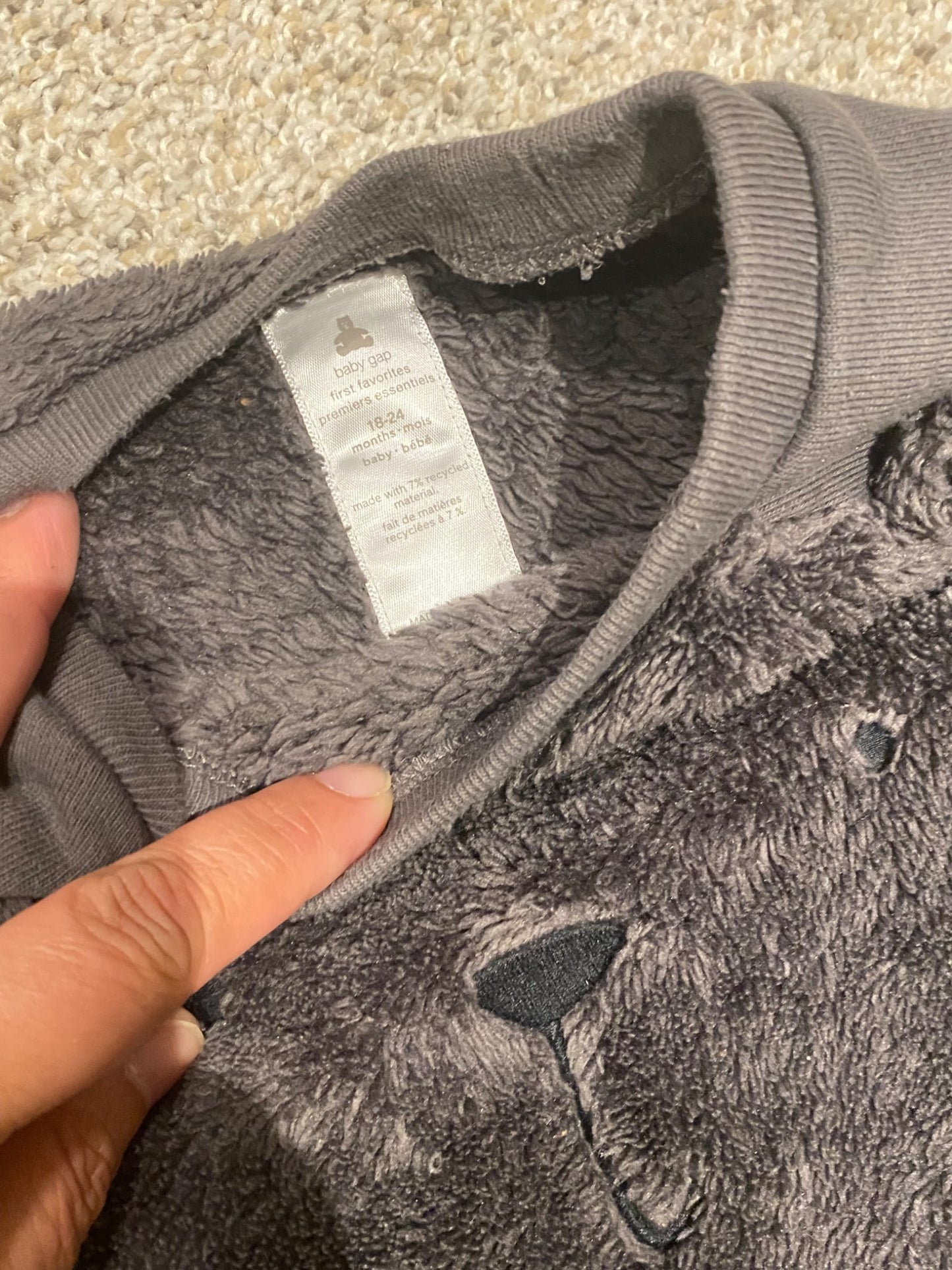 24 months brown bear warm romper, Kids 24 Month (18-24M)