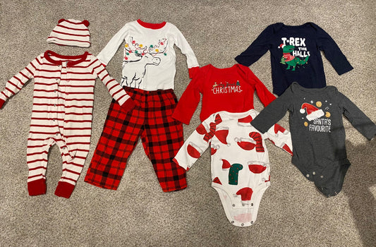 12 months Christmas/Holiday bundle, Kids 12 Month (9-12M)