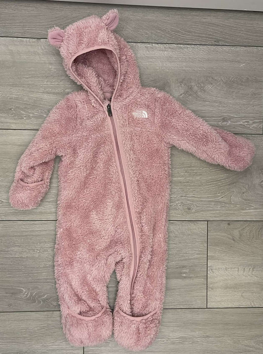 North Face Campshire Pink One-Piece Baby Bunting Suit, Kids 12 Month (9-12M)