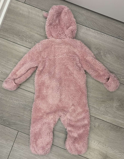 North Face Campshire Pink One-Piece Baby Bunting Suit, Kids 12 Month (9-12M)