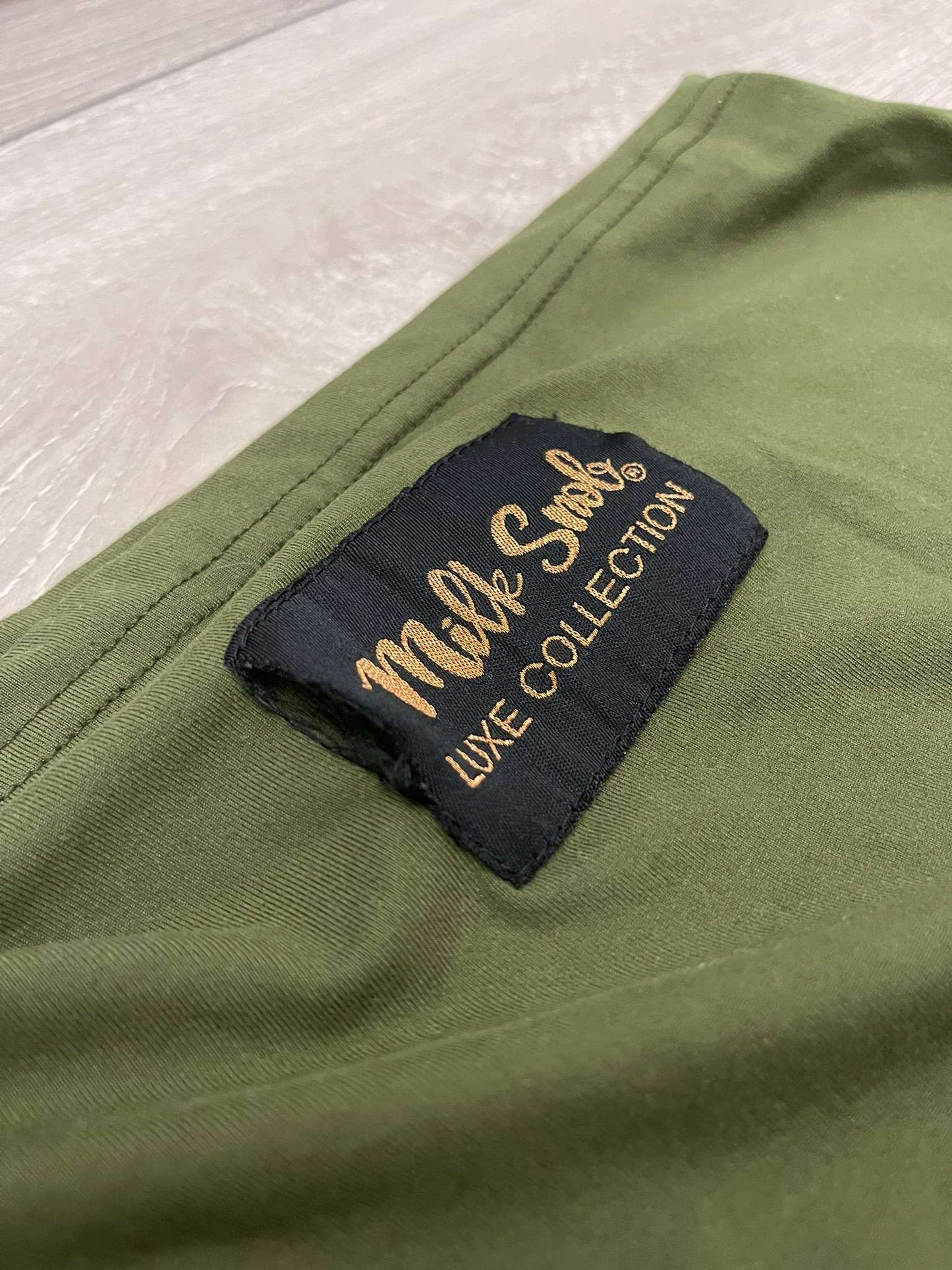 Milk Snob Luxe 5-in-1 Nursing Cover in Olive Green