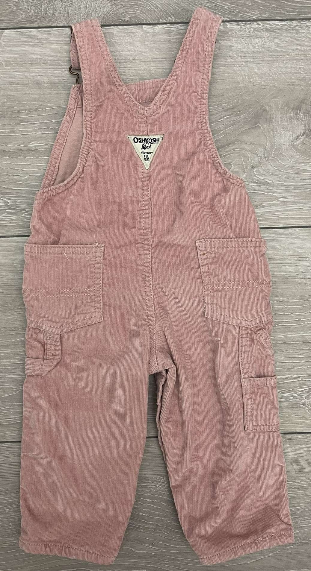 Pink Osh Kosh Overalls Outfit, Kids 12 Month (9-12M)