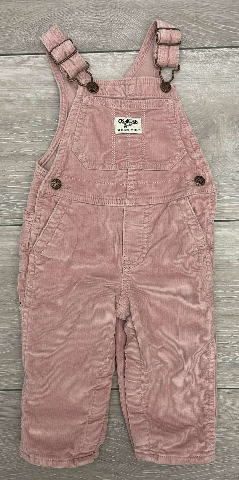 Pink Osh Kosh Overalls Outfit, Kids 12 Month (9-12M)