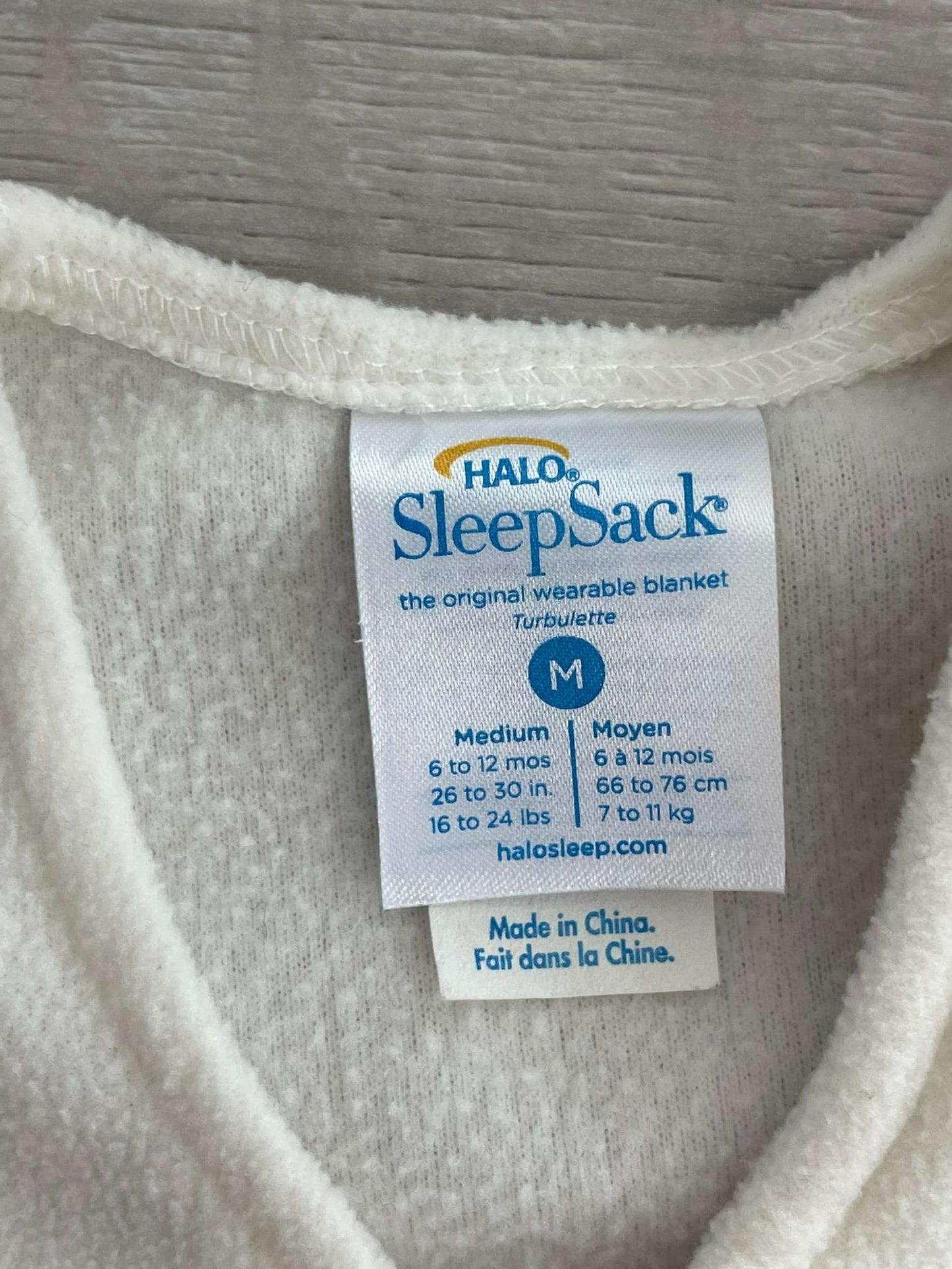 Fleece Halo SleepSack, 6-12 Months (Medium)