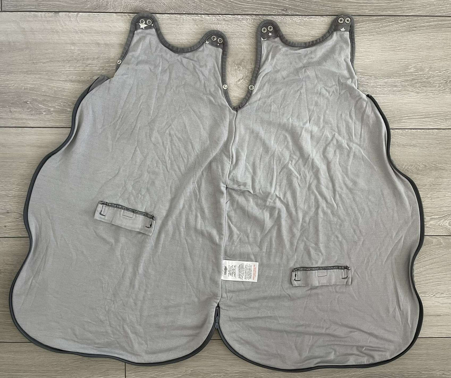 Woolino 4 Season Ultimate Baby Sleep Bag, Size 2 Months - 2 Years, Star Gray, 12-18 Months (Large)