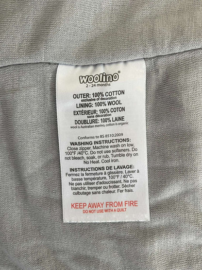 Woolino 4 Season Ultimate Baby Sleep Bag, Size 2 Months - 2 Years, Star Gray, 12-18 Months (Large)