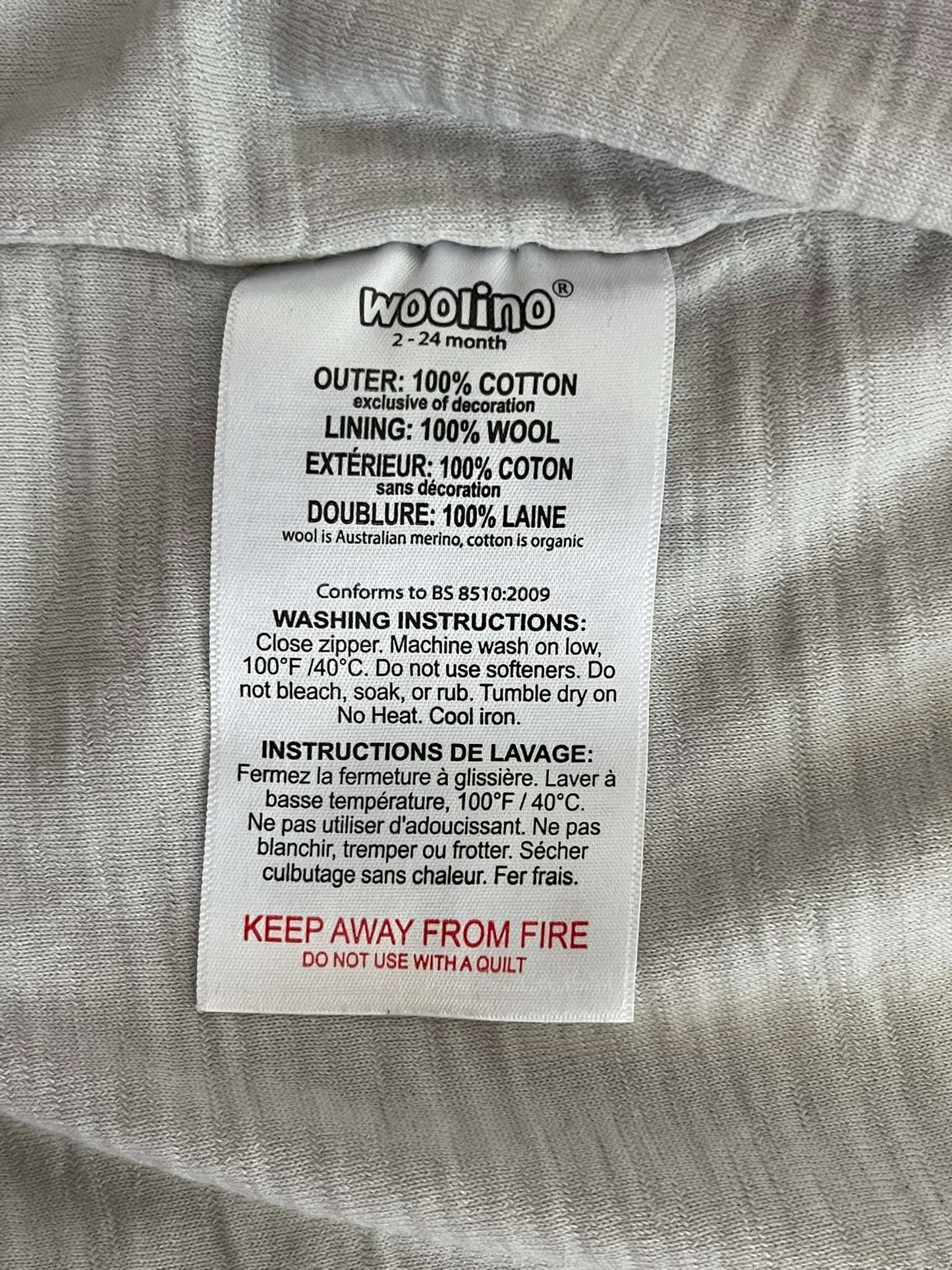 Woolino 4 Season Ultimate Baby Sleep Bag, Size 2 Months - 2 Years, Rainbow, 12-18 Months (Large)
