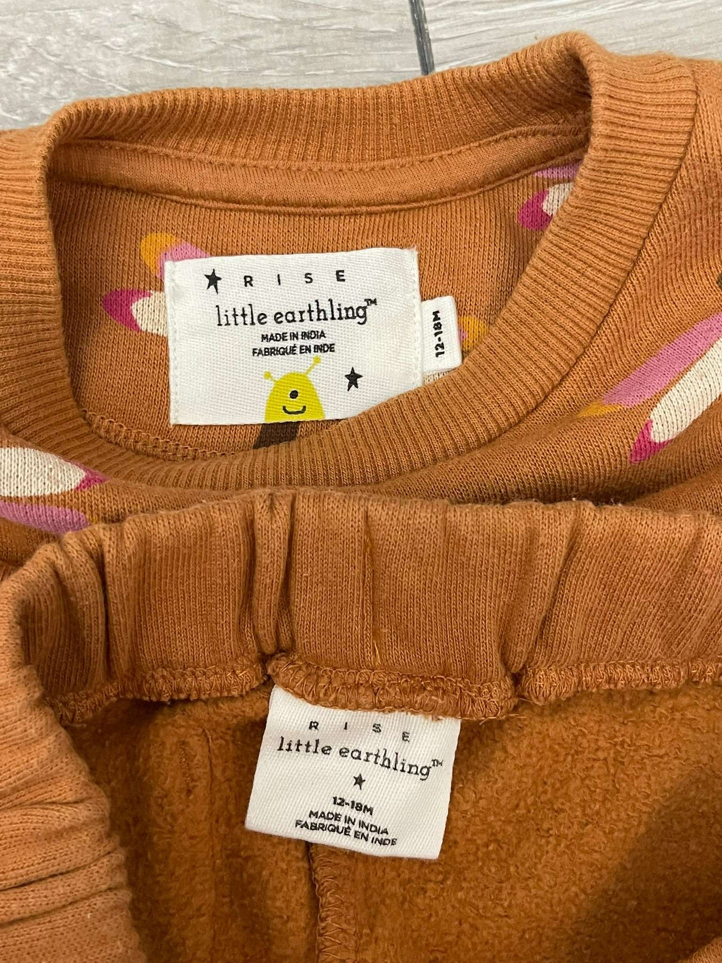 Two Rise Little Earthlings Sweat Suit Sets, Kids 18 Month (12-18M)