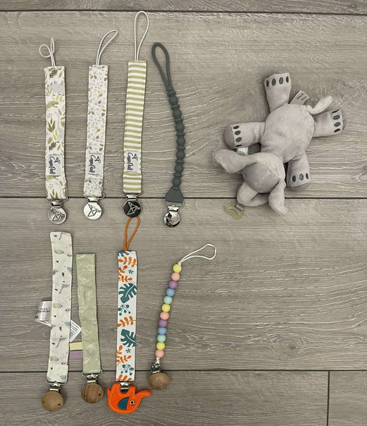 Pacifier Clips - 9 items
