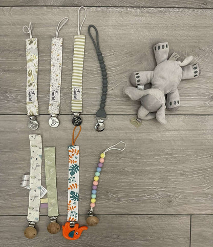 Pacifier Clips - 9 items
