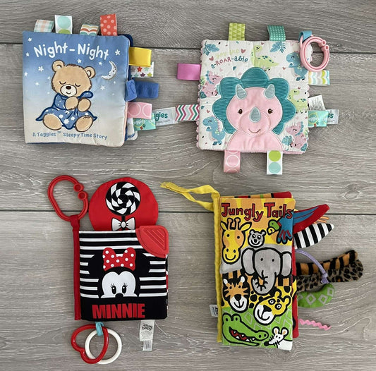 Four Crinkle Book Soft Infant Toys