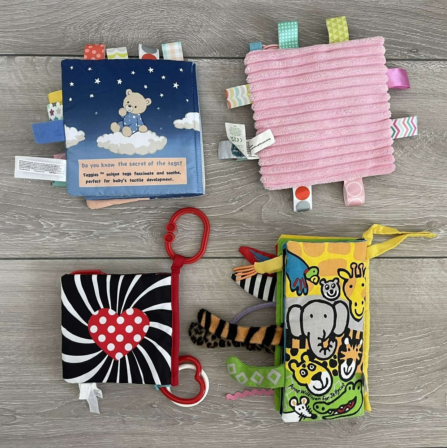 Four Crinkle Book Soft Infant Toys
