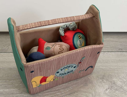 Two Soft Infant Toys -  Jelly Cat Dino and Winnie-the Pooh Toolbox