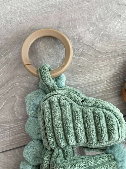 Two Soft Infant Toys -  Jelly Cat Dino and Winnie-the Pooh Toolbox