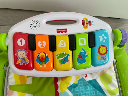 Fisher-Price Kick & Play Piano Gym + 2 Soft Rattle Maracas