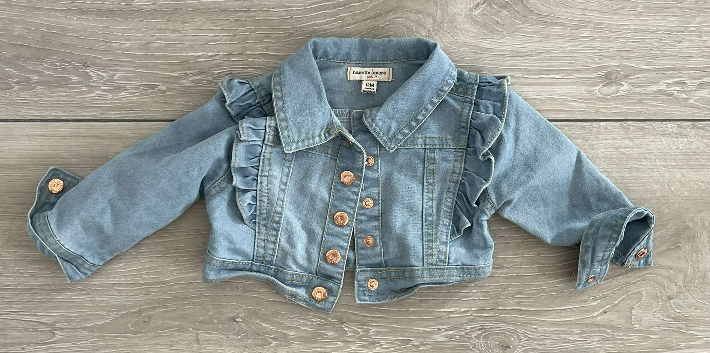 Jean Jacket & Two Dresses, Kids 12 Month (9-12M)