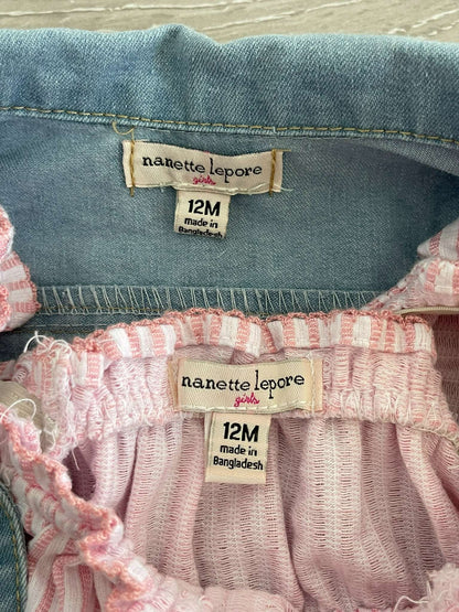 Jean Jacket & Two Dresses, Kids 12 Month (9-12M)