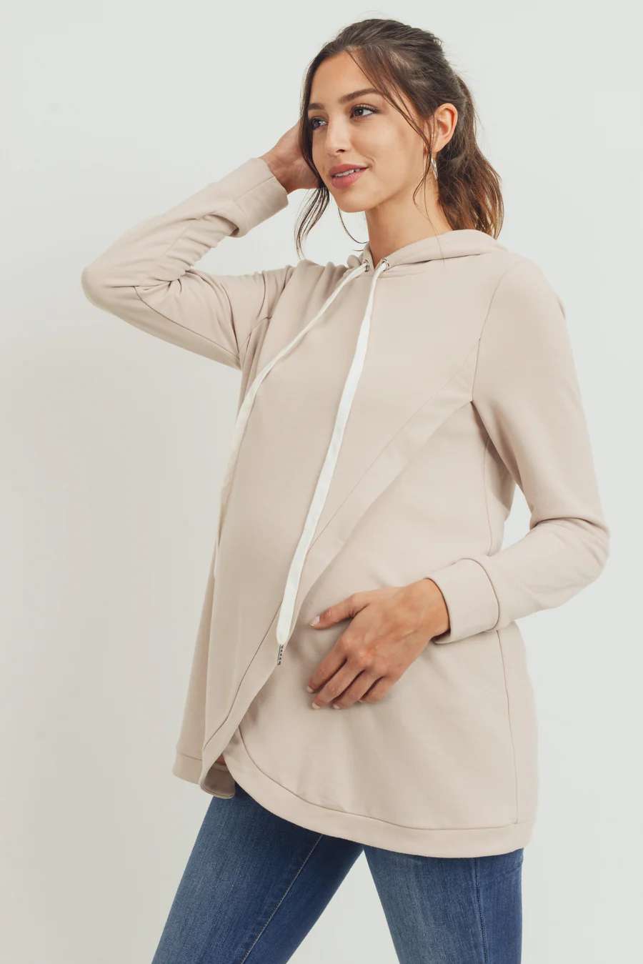 Hello Miz maternity/nursing hoodie, retails $71, Maternity S (4-6)